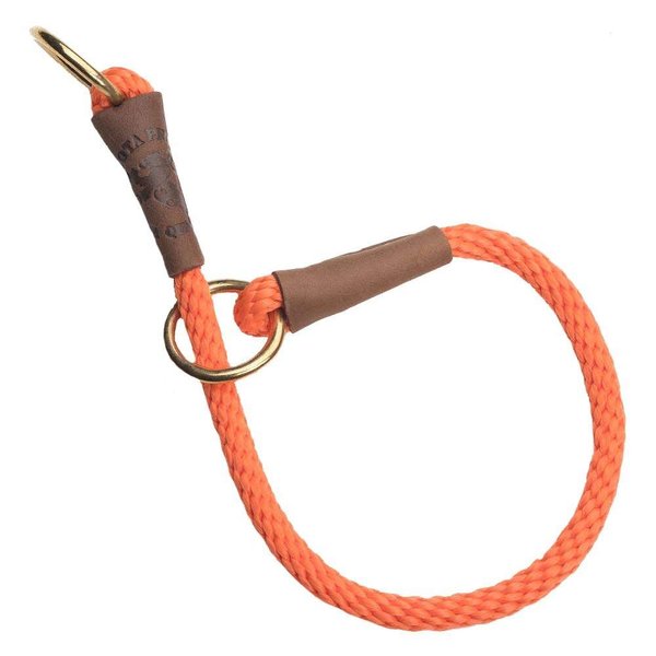 Mendota Pet Command Slip Collar - Dog Training Collar - Made in The USA - Orange - 18 in
