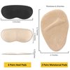 Heel Inserts for Women, 6 Pairs Heel Pads and 2 Pairs Metatarsal Pads Women, Ball of Foot Cushions for Women All Day Pain Relief, Heel Cushion Heel Grips Shoes Too Big Inserts