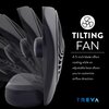 O2COOL Treva 5 Inch Battery Powered Fan Portable Desk Fan 2 Cooling Speeds with Compact Folding & Tilt Design Small Fan Cubicle Accessories Mini Fan Portable (Black)