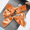 CEELGON 2PCS 5" Big Velvet Bows for Girls Fall Hair Bows for Toddler Girls Orange Brown Hair Clips Hair Accessories For Little Girl Pigtail Bows