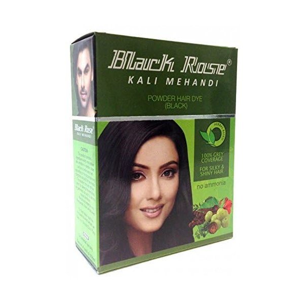 20 Sachets Black Rose Kali Mehandi Black Henna Herbal Hair 10 Gms Each (Total 200 Gms)