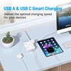 Surge Protector Power Strip with USB, TROND Ultra Thin Flat Plug 15ft Extension Cord 1625W, 3 USB A & 1 USB C, 8AC Outlets 1440J Surge Protection Wall Mount for Home Office Dorm Room Essentials, White