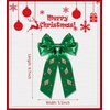 Christmas Hair Bows for Women Girls Christmas Tree Hair Bow Clips Jeweled Red Green Hair Bows Festive Holiday Hair Ribbons with Long Tail Christmas Hair Accessories Outfits Holiday Gifts (Pattern C1)