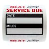 Oil Change Reminder Stickers / 250 Clear Window Labels / 2" x 2" Service Reminders/Made in The USA