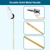 Hygie Rinse Universal Toilet Handle Replacement Kit Compatible with American Standard/Mansfield/Gerber Toilet, Front Mount Toilet Tank Flusher Lever with Flapper Chain, Chrome