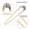 Lurrose 2pcs Hair Sticks Vintage Metal Hair Pins Moon Elegant Hair Chopsticks U Shaped Headdress Hair Styling Accessories for Woman Girls