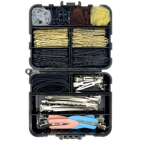 Hair Pins Kit,B1jounie YA Dance Stuff Cosmetology Kit Bobby Pins for Women Girls 160Pcs Hair Accessories Kit with Storage Box for Dance Ballet Cheerleading Travel