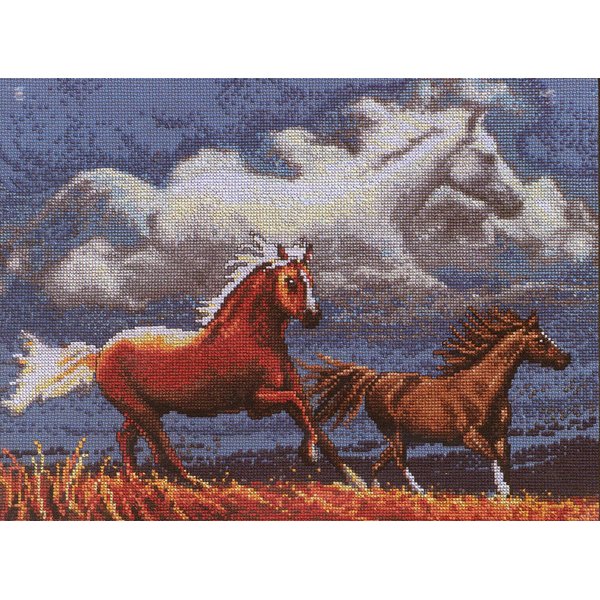 Janlynn Spirit Of The Horse Cntd X-Stitch Kit