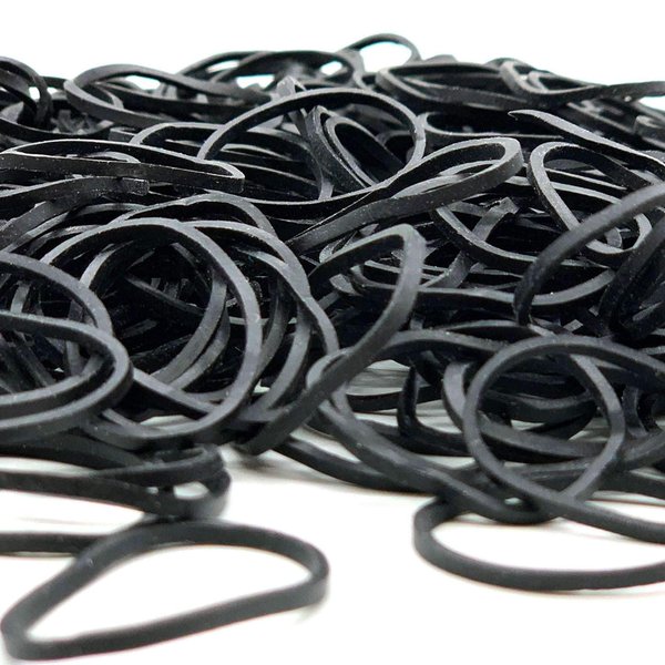 ELEMENT TATTOO SUPPLY - Black Rubber Bands - Tattoo Machine Parts - Elastic - Coil Tattoo Gun - Pack of 500