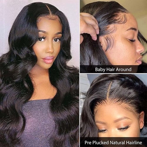 DULTEV Body Wave Lace Front Wigs Human Hair 13x4 HD Lace Front Wig Human Hair Pre Plucked Body Wave Glueless Wigs Human Hair for Women