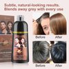 Generic Salon-Quality Hair Dye Shampoo, 3-in-1 Hair Color Shampoo, Color Hair in Minutes, No Stick to Scalp, FVSHIP Hair Color Shampoo, Gray Hair Coverage for Women & Men (Black)