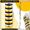 Riceshoot 6 Rolls New Years Eve Metallic Streamers, Happy New Year 2025 Party Supplies Black Gold Silver Hanging Swirls for New Year Christmas Home Birthday Party Decorations