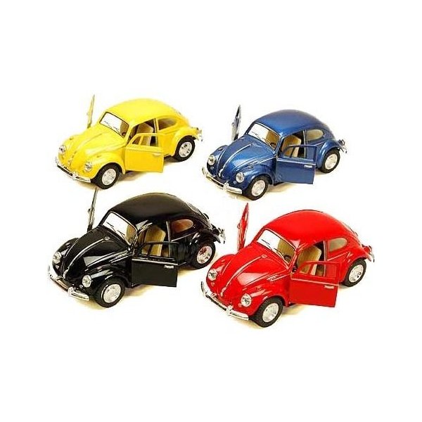KiNSMART 1967 Volkswagen Classic Beetle 5inch 1:32Scale Die Cast Metal Model Toy Cars SetOf4