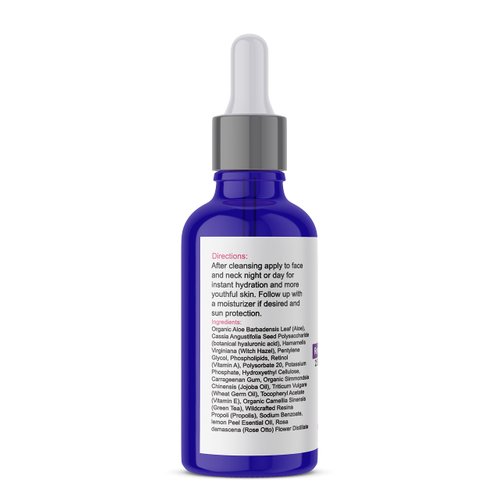 Planet Eden 2.5% Retinol and Hylauronic Acid Serum with Aloe Vera, Vitamin E and Green Tea - Powerful Antioxidant Serum that Fades Sun Damage for more Luminous Skin