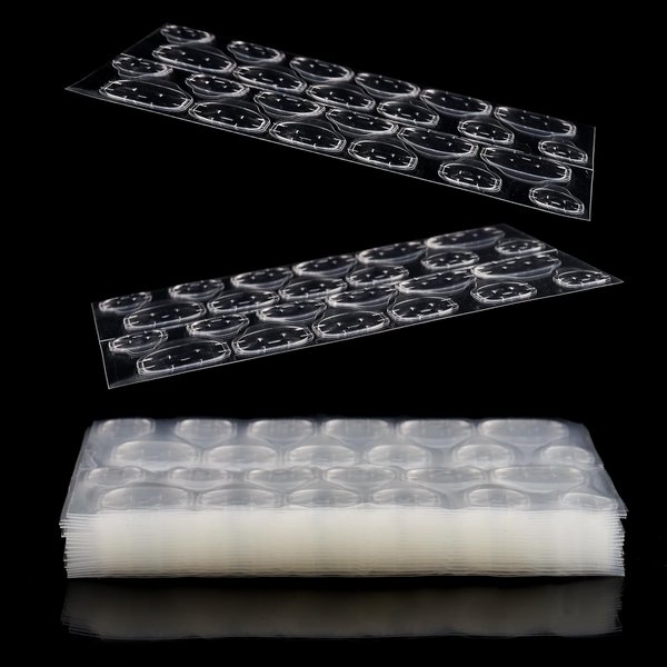 480 Pcs Fake Nail Glue Stickers - for Press on Nails Sticky Tabs, 20 Sheets Waterproof Breathable Nail Adhesive tabs, False Nail Tips Jelly Adhesive Tabs Nail Glue