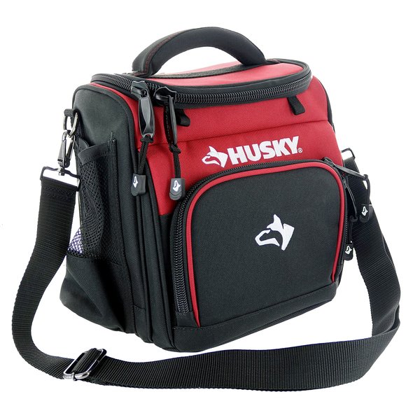 Husky 82021N11 9" 600 Denier Water and Weather Resistant Insulated Cooler with 2 Mesh Sleeves and Carrying Strap