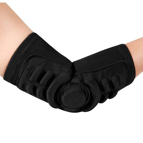 Sports Elbow Brace for Womeb Men Support Guards Breathable Compression Sleeve Protector Silicone Gel Elbow Pads Arm Support for Tendonitis Workouts Tennis Weightlifting Pain Relief Recovery, 1 PC