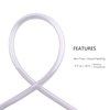 DERNORD PVC Tubing 1/4"ID X 3/8"OD Flexible Clear Vinyl Hose 10 Feet for Food Grade