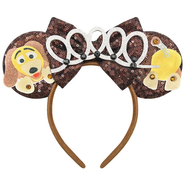 Bolonar Mouse Ears Headband for Women Girls Sequin Mouse Ears Headband Halloween Headbands Park Ears