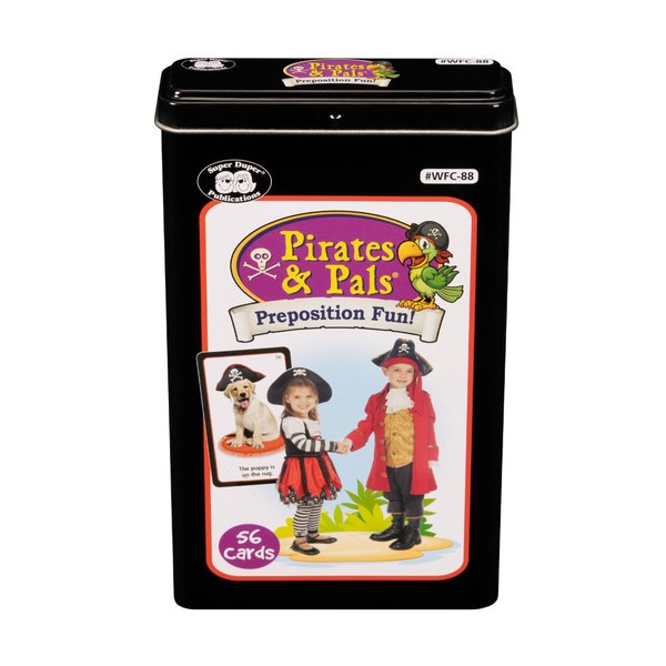Super Duper Publications | Pirates & Pals Preposition Fun Deck Flash Cards | Educational Learning Resource for Children