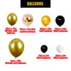 New Years Eve Party Supplies 2025:40in 2025 Balloons, Black Gold Graduation Party Decorations with Gold Chain Balloons are Perfect for your New Years Decor