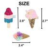 Baby Girls Hair Clips Ice Cream Shape Clips Glitter Sparkly Hair Bows Boutique Hair Barrettes hairpins hair accessories for Little Girls Teens or women, 8 pcs