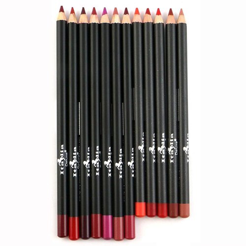 Glam Lux Italia Deluxe Ultra fine lip liners set of 12 Bundle with hydrating, moisturizing soothing face mask