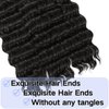 Deep Bulk Hair For Braiding Hair 20inch Wet And Wavy Deep Wave Bulk Hair Quality Synthetic Micro Braiding Hair Extensions for Boho Braids No Weft (3Pack 300g, Natural Color)