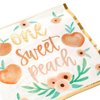 50 Pack Sweet Peach Paper Napkins for Baby Shower, Birthday Party Supplies (6.5 in)