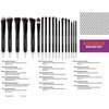 SHANY Makeup Brushes Artisan Easel Elite Cosmetics Make up Brush Set, Complete Kabuki Makeup Brush Set with Standing Convertible Makeup Brush Holder Storage - 18 pcs