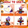 HOWAF Bat Craft Kit Stickers 24 Pack Halloween Crafts Sticker Kits for Kids Make Your Own Bat Ornament, DIY Bat Trick or Treat Projects for Halloween Holiday School Classroom Activities