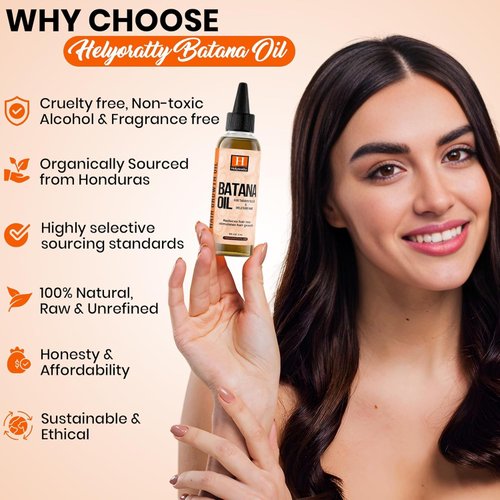 Batana Oil for Hair Growth -100% Pure & Natural Hair Oil from Honduras - Cold-Pressed in the USA - Batana Oil Hair Growth Shampoo - Repair Damage & Hair Loss - hair mask for damaged hair for Women.