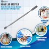 A2Z Lab Spatula Stainless Steel Sampler Spatula Double-Ended Spatula with Flat Ends for Handling Mixing Transfering Cream, Gel, Powder- Laboratory Supplies for Experiments & Lab Use - 6.25" Length