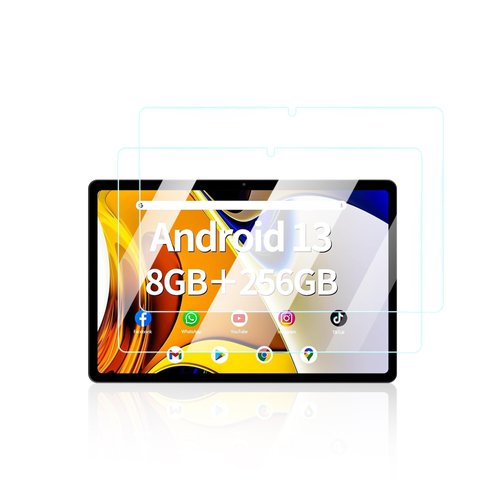 UYRUREL Screen Protector for SGIN T12S Tablet 12 inch Android Tablets, Anti-Scratch 9H Hardness Touch Sensitive 2.5D Rounded Edges Bubble Free Easy to Install,2 Pack.