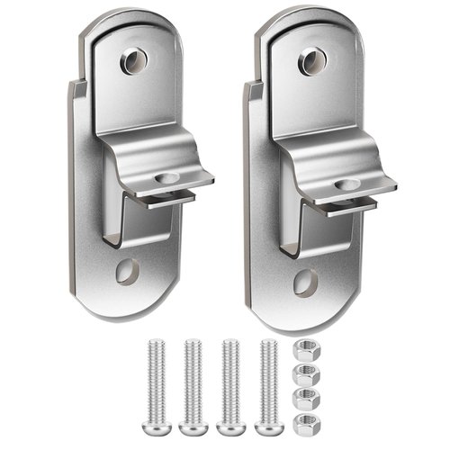 ESUDNT Cargo Trailer Door Latch, Trailer Latches, Trailer Hasp, Enclosed Trailer Door Latch, Cam Lock Latch Keeper for Enclosed Cargo Trailer, Ramp Trailer (2 Pack)