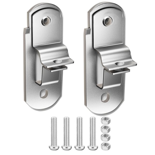 ESUDNT Cargo Trailer Door Latch, Trailer Latches, Trailer Hasp, Enclosed Trailer Door Latch, Cam Lock Latch Keeper for Enclosed Cargo Trailer, Ramp Trailer (2 Pack)