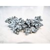 Generic Small silver crystal hair clip barrette bridal clip bridal barrette