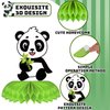 Demissle 14 Pieces Panda Party Decorations Panda Honeycomb Centerpieces Panda Party Supplies Cute Paper Table Centerpieces Birthday Party Table Decoration