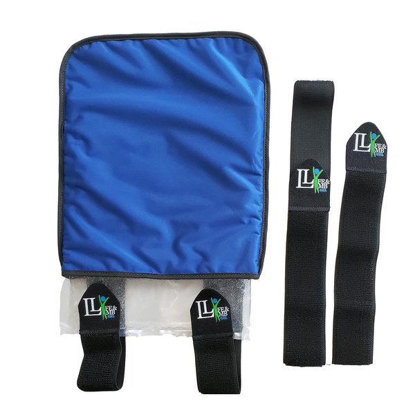 Life and Limb Gel Medium Wrap - Hot and Cold Therapy Packs for Injuries - Reusable Ice Pack Compress with Adjustable Straps - Shoulder, Knee, Elbow, Neck & Back Pain Relief - Muscle Strain Support