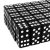 Super Z Outlet Standard 16mm Black Dice with White Pips Dots for Board Games, Activity, Party Favors, Toy Gifts (100 Pack)