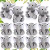 Jenaai 12 Pcs Mini Elephant Stuffed Animals 4 Inches Small Cute Soft Forest Plush Elephant Toys for Boys Girls Baby Shower Decorations Elephant Themed Birthday Party Supplies(Gray)