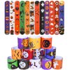 Max Fun 48pcs Halloween Slap Bracelets Halloween Party Favors Halloween Toys for Kids Halloween Party Favor Halloween Treat Bags Gifts Birthday Party (Halloween)