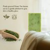 PALFICAB Green Tea Bar Soap for Face and Body, Made with Olive Oil, Shea Butter and Green Tea Leaves, Moisturizing and Exfoliating Skincare Natural Soap Bar for Men & Women - 2 Bars, 3.5 oz Each