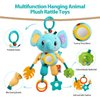 Baby Car Seat Toys for Babies 0-6 Months, Baby Hanging Toys, Baby Toys 0-6-12-18 Months for Stroller Crib Gym or CarSeat, with Teether Rattle & Tummy Time Mirror, Sensory Toys, Boy Girl Gifts
