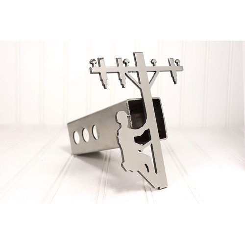 Custom Hitch Covers 12571-Stainless Steel Lineman Hitch Cover, 2"