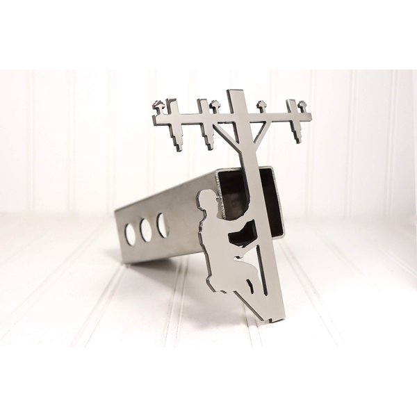 Custom Hitch Covers 12571-Stainless Steel Lineman Hitch Cover, 2"