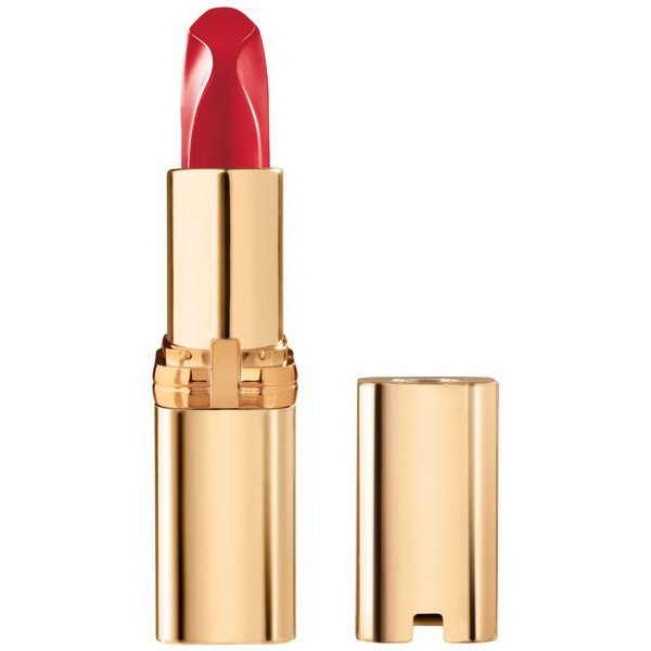 L'Oreal Paris Colour Riche Red Lipstick, Long Lasting, Satin Finish Smudge Proof Lipstick with Hydrating Argan Oil & Vitamin E, Reds of Worth, Lovely Red, 0.13 Oz