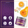 Golden Saffron Exfoliating Face Mask & Scrub, Brightening and Deep Cleanser, Minimizes Pores and Blackheads, Reduces Hyperpigmentation, All Skin Types, Gluten-free– 2 OZ