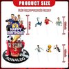 25pcs Soccer Themed Birthday Party Supplies Cupcake Toppers, Soccer Birthday Party Decorations, Soccer Cake Decorations, Cake Topper for Soccer Boys Birthday Party Decorations