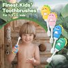 ZMRZ Kids Toothbrush - Soft Bristles for Toddlers & Children Aged 1-4 - Fun Dinosaurs Shape for 360 Degree Cleaning - Gifts for Kids’ Birthday (1 Count (Pack of 1), Pink)
